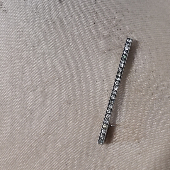 Antique Edwardian French Bar Pin Sterling Silver - Picture 4 of 14